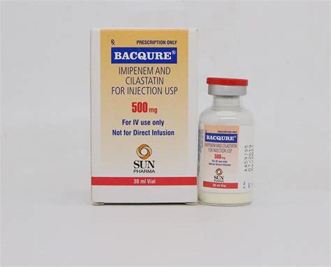 BACQURE 500 MG / 500 MG, Poudre pour perfusion